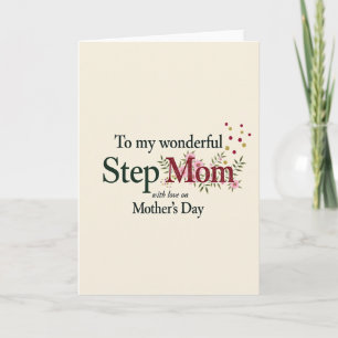 Crimson Mum Mothers Day Card