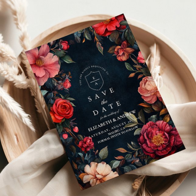 Crimson Noir Wedding  Save The Date (Creator Uploaded)