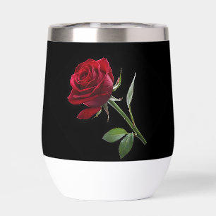 Crimson on Ebony: The Single Red Rose,
