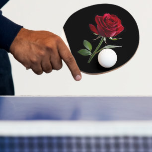 Crimson on Ebony: The Single Red Rose, Ping Pong Paddle