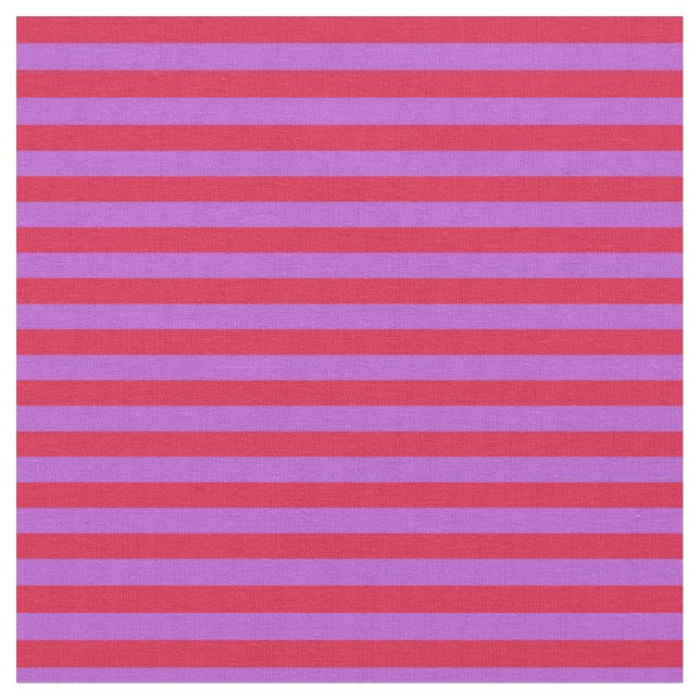Crimson & Orchid Lined/Striped Pattern Fabric (Close Up)