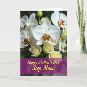 Crimson Orchid Mothers Day Card