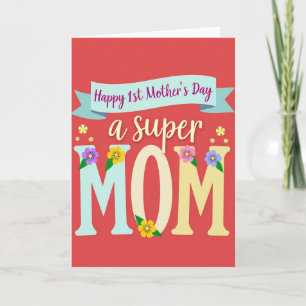 Crimson Pattern Celebration Card