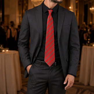 Crimson Prestige Geometric Tie
