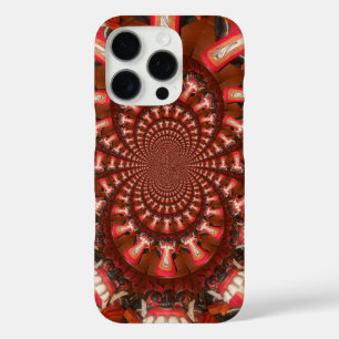 Crimson Pulse   Kaleidoscope Tongue Abstract Art   iPhone 16 Pro Case