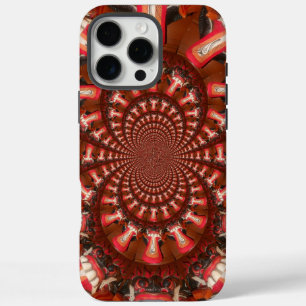 Crimson Pulse   Kaleidoscope Tongue Abstract Art   iPhone 16 Pro Max Case