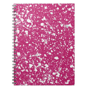 Crimson Quartz Marble Notebook