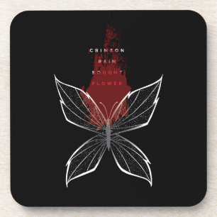 Crimson Rain Sought Flower (eng) Coaster
