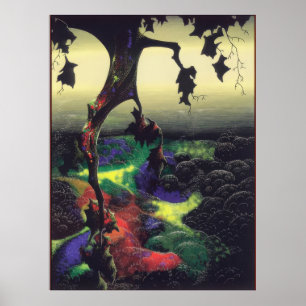 Crimson Red and Gold - 1995; United States Eyvind Poster