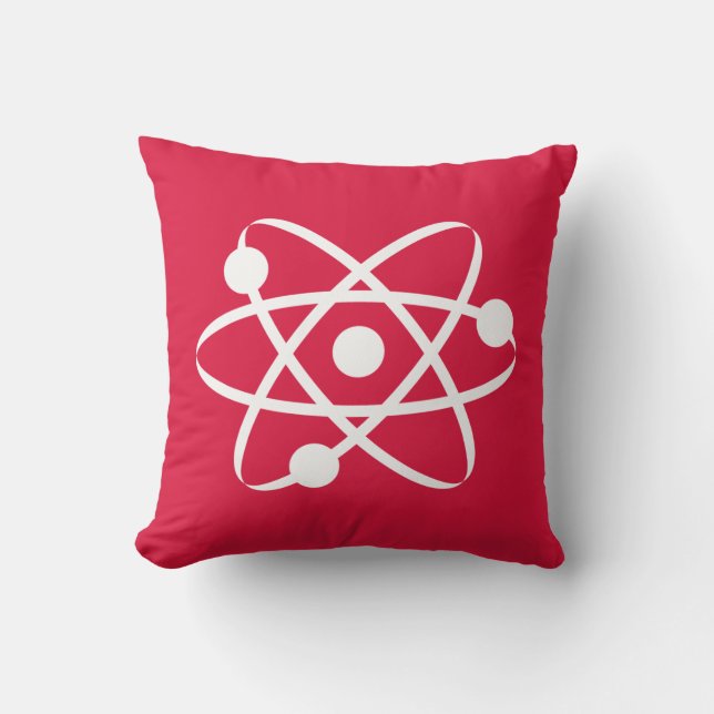 Crimson Red Atom Cushion (Front)