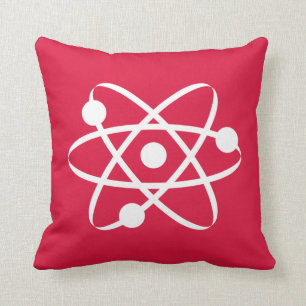 Crimson Red Atom Cushion