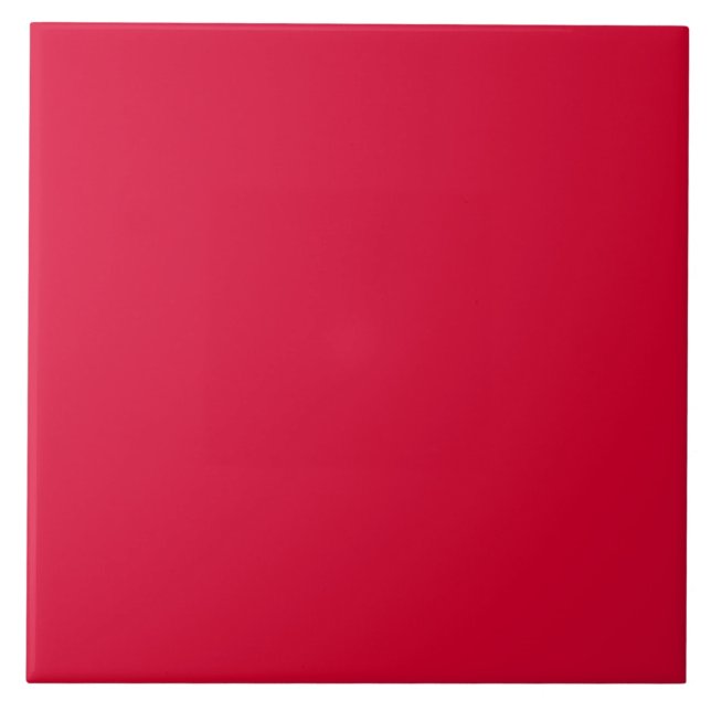 Crimson Red Ceramic Tile. Tile (Front)