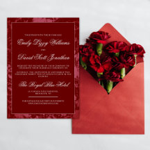 Crimson Red Classic Calligraphy Script Elegant