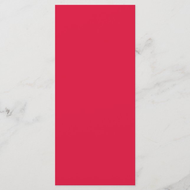 Crimson Red Custom Flat Menu (Front)