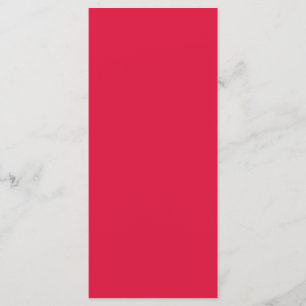 Crimson Red Custom Flat Menu