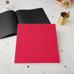Crimson Red Custom Guest Book