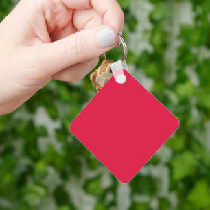 Crimson Red Custom Keychain