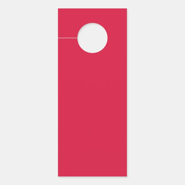 Crimson Red & Gold Door Hanger – Customisable (Front)