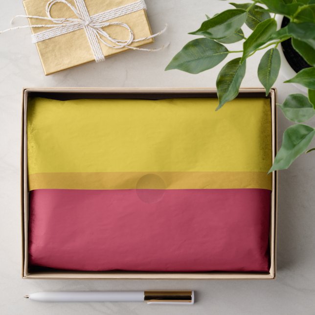 Crimson Red & Gold Tissue Paper – Customisable (Gift)