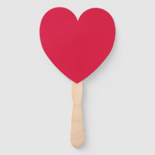 Crimson Red Heart Hand Fan – Customisable
