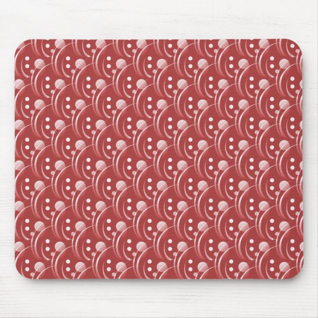 Crimson Red Hip and Stylish Mousepad (Front)