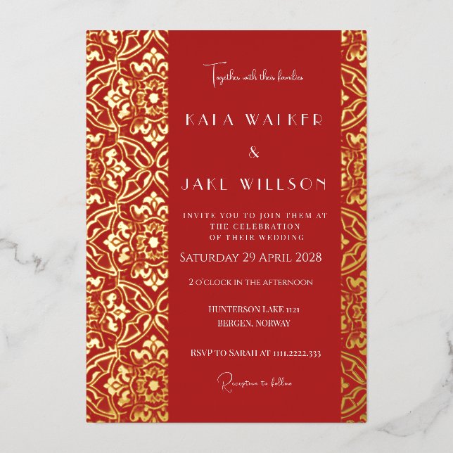 Crimson Red Italian Tile (Retro-Dotted)  (Front)