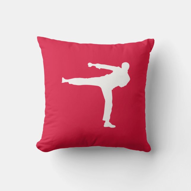 Crimson Red Martial Arts Cushion (Front)