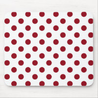 Crimson Red Polka Dots Circles