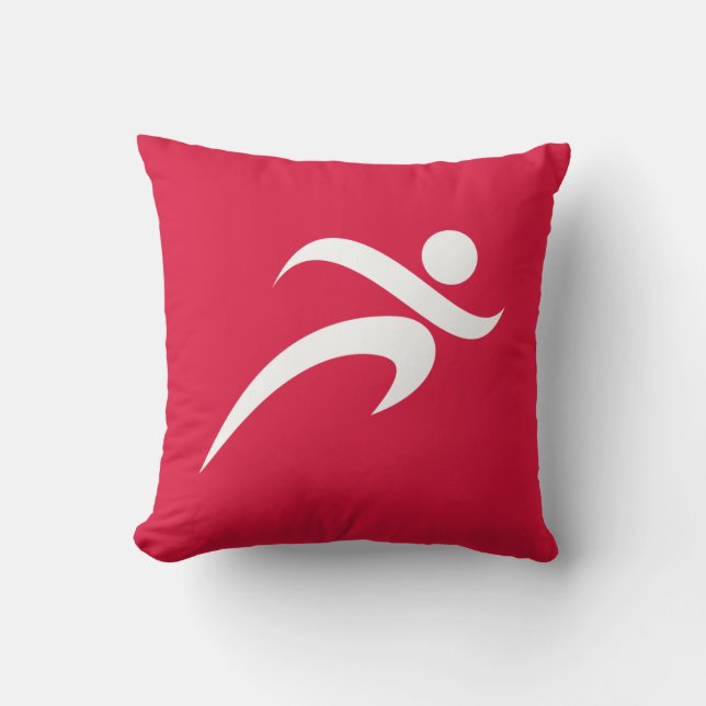 Crimson Red Running Cushion (Front)