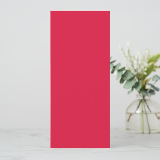 Crimson Red Save The Date Card – Customisable (Standing Front)