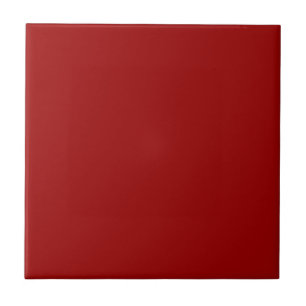 Crimson Red Solid Color Ceramic Tile
