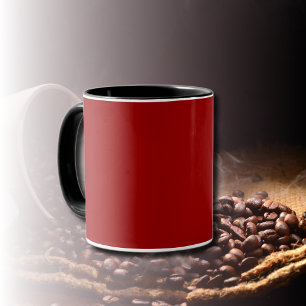 Crimson Red Solid Color   Classic   Elegant Mug