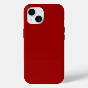 Crimson Red Solid Colour iPhone 15 Case