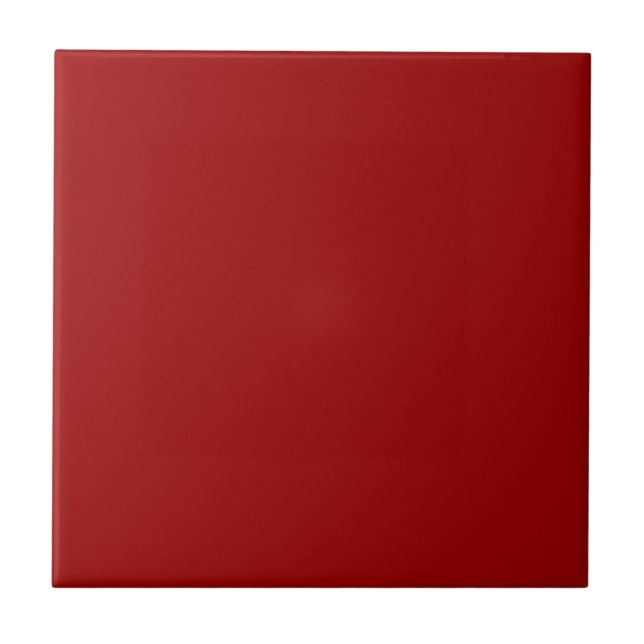 Crimson Red Solid Colour Ceramic Tile (Front)
