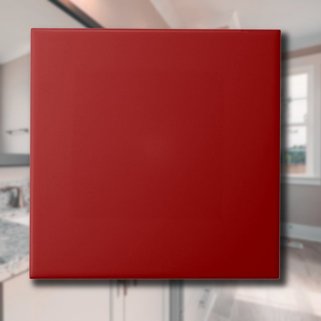 Crimson Red Solid Colour | Classic | Elegant Ceramic Tile (Creator Uploaded)