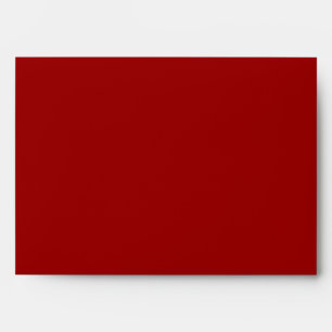 Crimson Red Solid Colour Envelope