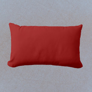 Crimson Red Solid Colour Lumbar Cushion