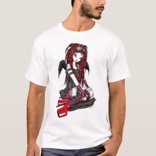 "Crimson" Red Tattoo Cyber Goth Angel Top