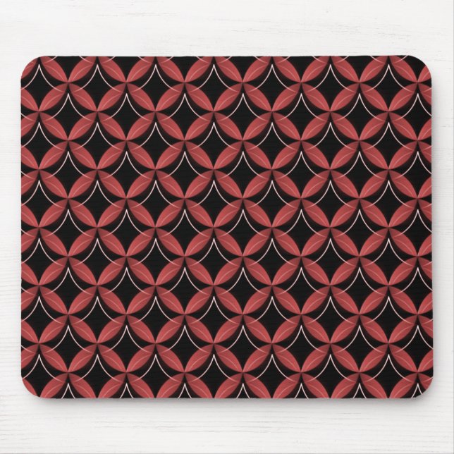 Crimson Red Uptown Glam Mousepad (Front)