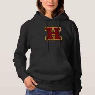 Crimson Red Yellow Letter H Team Font Monogram Dis Hoodie