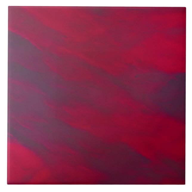Crimson rich deep red colour ceramic tile (Front)