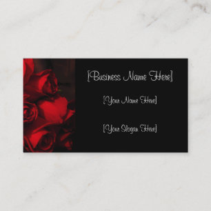"Crimson Rose Bouquet" Business Card