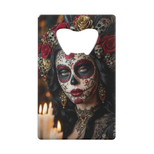 Crimson Rose Calavera – Elegant Day of the Dead
