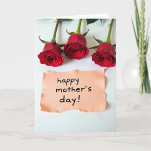 Crimson Rose Greetings Card