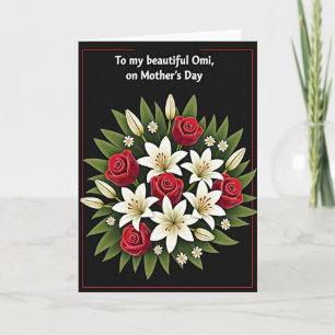 Crimson Rose Mothers Card