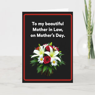 Crimson Rose Mothers Day Love Card