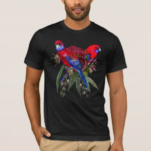Crimson Rosella Tropical Parrots T-Shirt