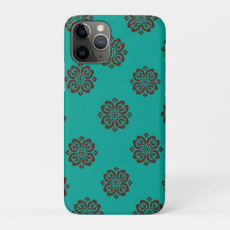 "Crimson Scrolls – Bold Elegance" iPhone 11 Pro Case