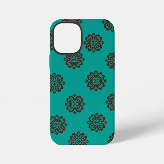 "Crimson Scrolls – Bold Elegance" iPhone Case (Back)