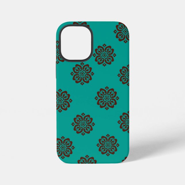 "Crimson Scrolls – Bold Elegance" iPhone Case (Back)